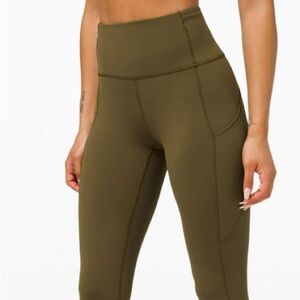 Lululemon HR fast and free right in size 12. Color is green moss